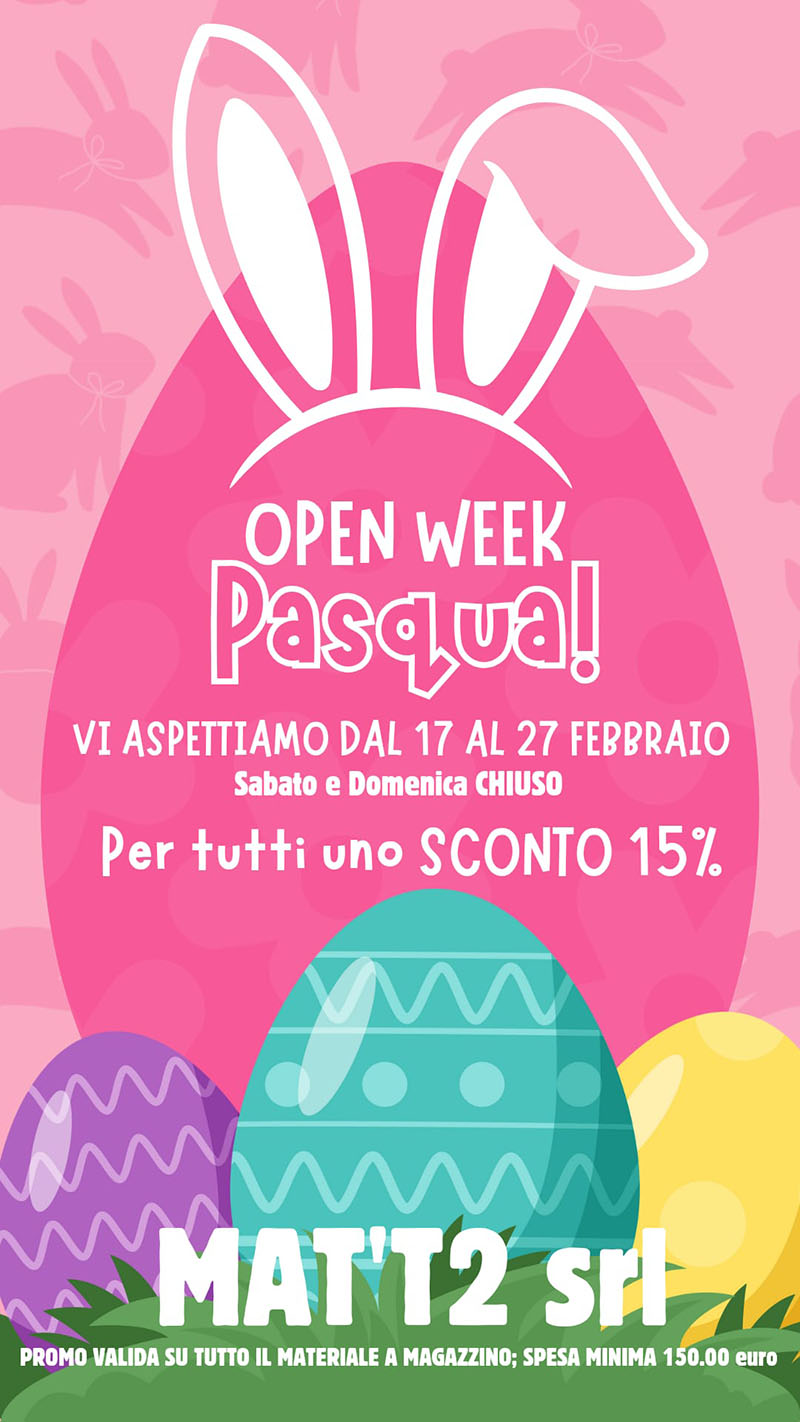 Mat't2 open week Pasqua 2025